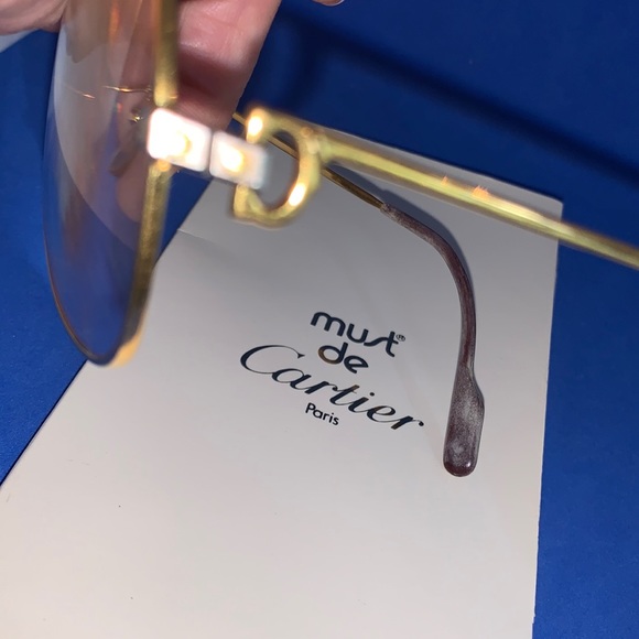 Must de Cartier Rare 🔥 Authentic Frames - Vintage 59-14 - Picture 11 of 16